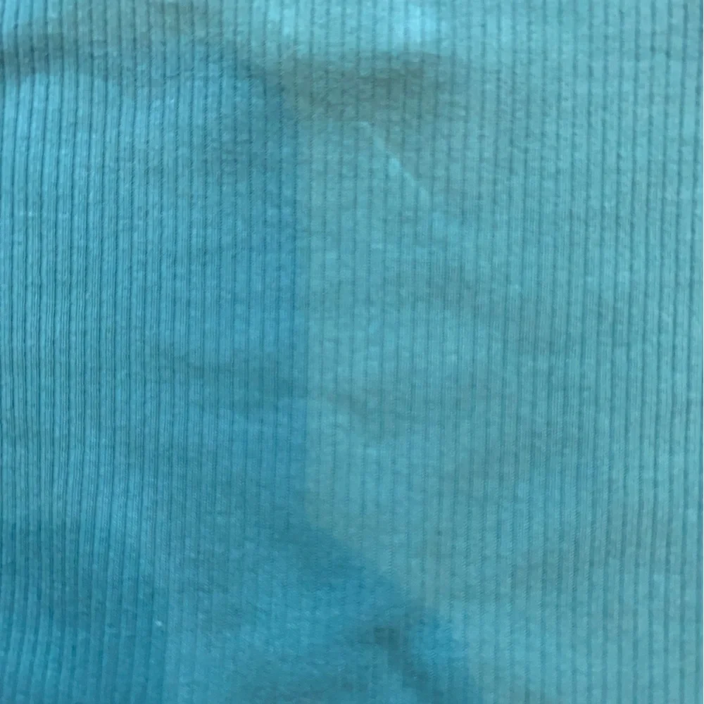 NWT RuffleButts Brittany Blue Rib Knit Long Sleeve Flutter Ruffle Bodysuit, 0-3M